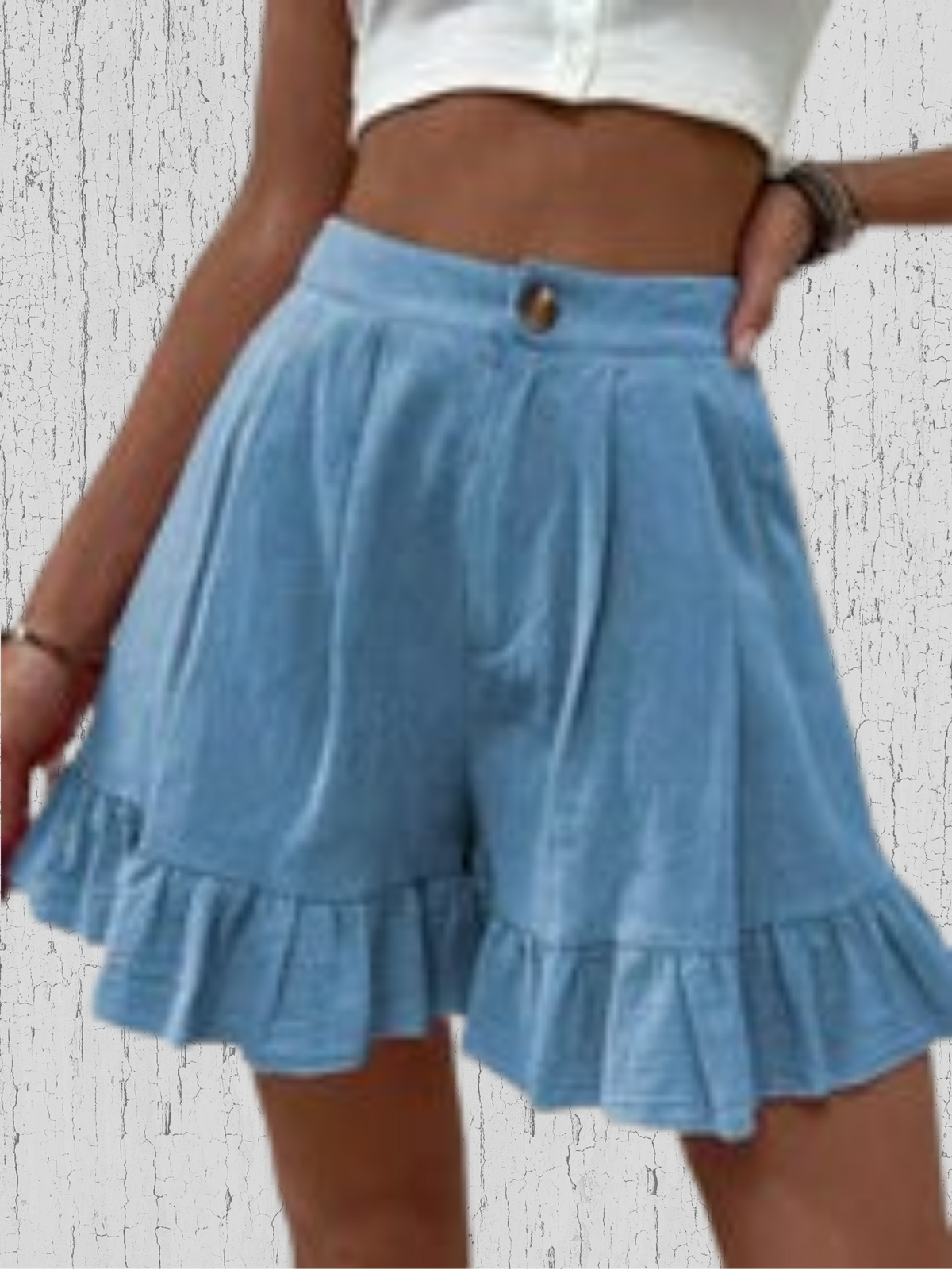 Shorts com Babado Aurore